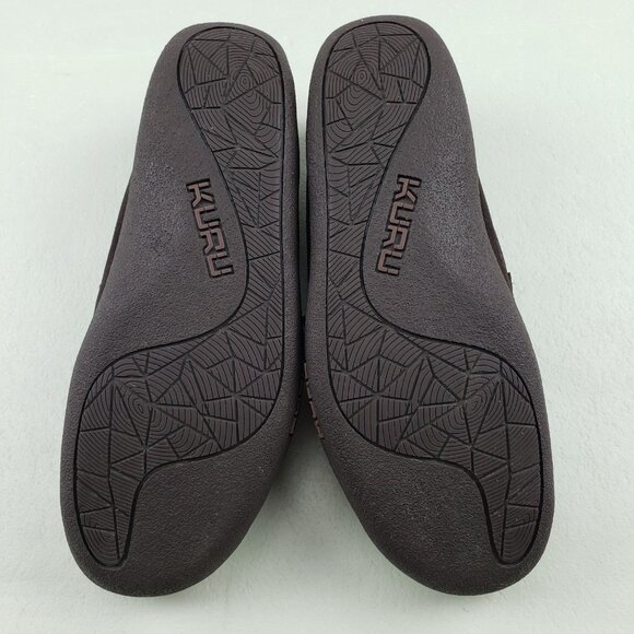 Kuru Loft Suede Moccasin Slipper Mens 12.5 Brown Slip On Rubber Sole House Shoe - Picture 12 of 12